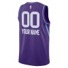 NBA Mænd Trøje Utah Jazz Custom 2024-25 Nike City Edition Lilla Swingman
